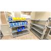 Image 2 : CONTENTS OF STORAGE ROOM ABOVE JANITORIAL ROOM. 2X3'W METAL SHELVING UNITS, 3X5'W METRO RACKS,