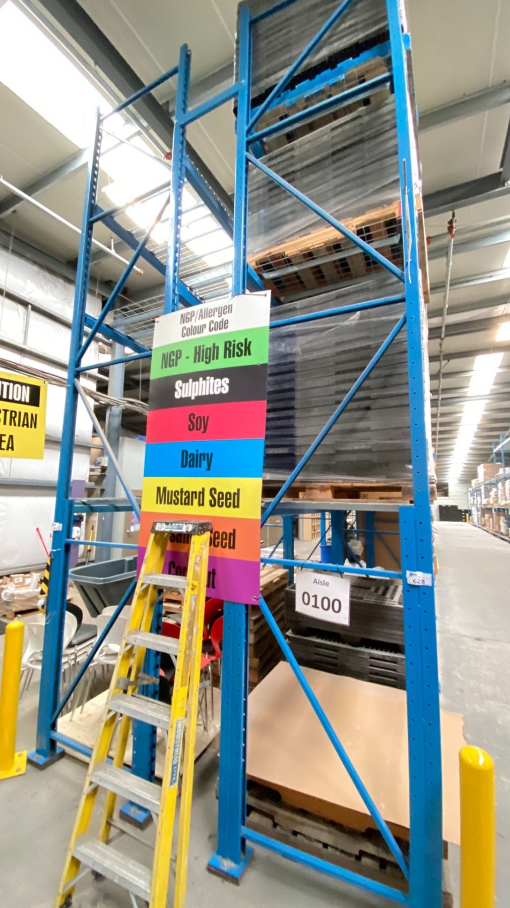 ONE ROW OF RACKING. 42