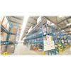 Image 2 : ONE ROW OF RACKING. 42" DEEP. 4 X 18' HIGH FRAMES, 5 X 12' HIGH FRAMES, 4 X 8' BEAMS. 50 X 4'