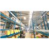 Image 3 : ONE ROW OF RACKING. 42" DEEP. 4 X 18' HIGH FRAMES, 5 X 12' HIGH FRAMES, 4 X 8' BEAMS. 33 X 4'