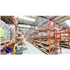 Image 2 : GROUP OF 16' HIGH BACK TO BACK RACKING. OVERALL 66' X 8' WITH BOX ROLLERS.  INVENTORY INCLUDES 18 X
