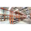 Image 3 : GROUP OF 16' HIGH BACK TO BACK RACKING. OVERALL 66' X 8' WITH BOX ROLLERS.  INVENTORY INCLUDES 18 X