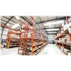 Image 2 : GROUP OF 16' HIGH BACK TO BACK RACKING. OVERALL 50' X 8' WITH BOX ROLLERS.  INVENTORY INCLUDES 14 X