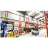Image 2 : ROW OF RACKING. 10 X 16' HIGH FRAMES, 36 X 8' BEAMS, 36 X 4' WIRE DECKING,