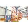 Image 2 : ROW OF RACKING. 8 X 16' HIGH FRAMES, 28 X 8' BEAMS, 28 X 4' WIRE DECKING,