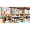 Image 5 : ROW OF RACKING. 9 X 16' HIGH FRAMES, 44 X 8' BEAMS, 30 X 4' WIRE DECKING, 30 X 5' BOX ROLLERS.