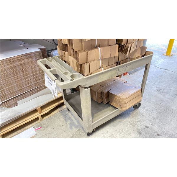 RUBBERMAID ROLLING CART 48X25" NO CONTENTS