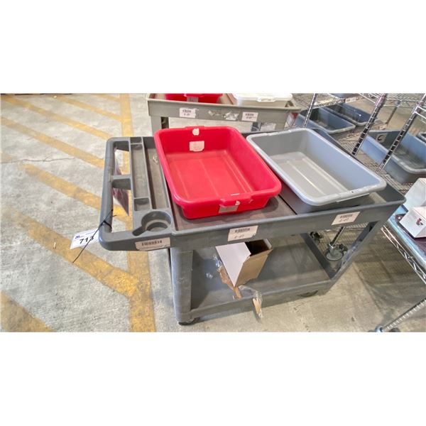 RUBBERMAID ROLLING CART 48X25" NO CONTENTS