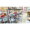 Image 2 : BLACK 5' X 2' METRO RACK WITH 4 SHELVES WITH WHEELS
