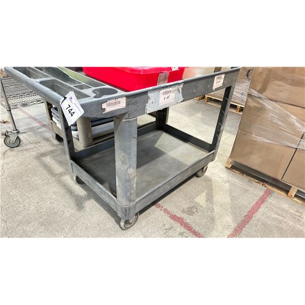 RUBBERMAID ROLLING CART 48X25" NO CONTENTS