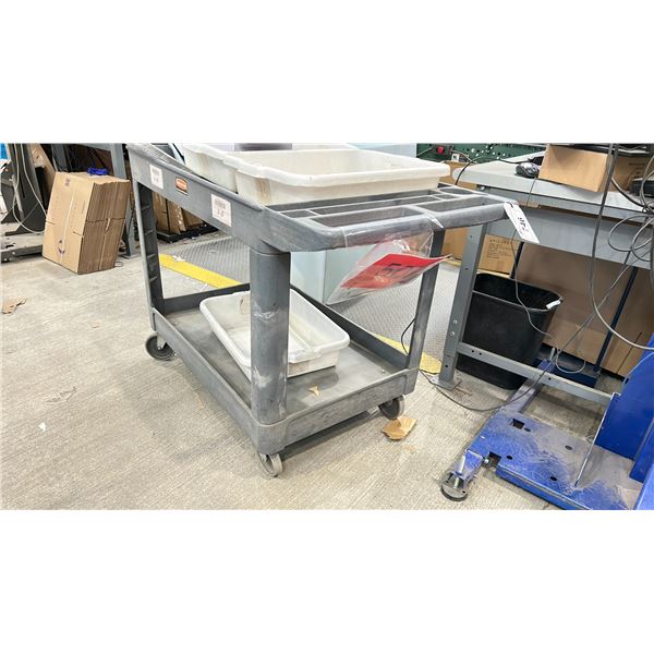 RUBBERMAID ROLLING CART 48X25" NO CONTENTS