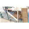Image 1 : STAINLESS WORK BENCH 6' X 30" ON WHEELS WITH OVERHEAD SHELF NO CONTENTS