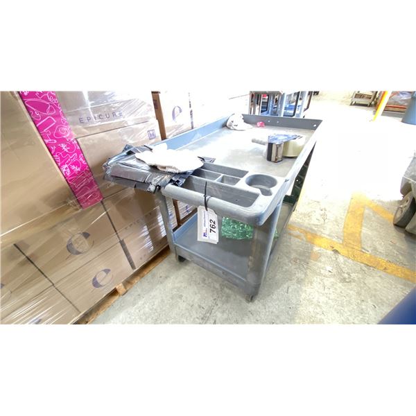 RUBBERMAID ROLLING CART 48X25" NO CONTENTS