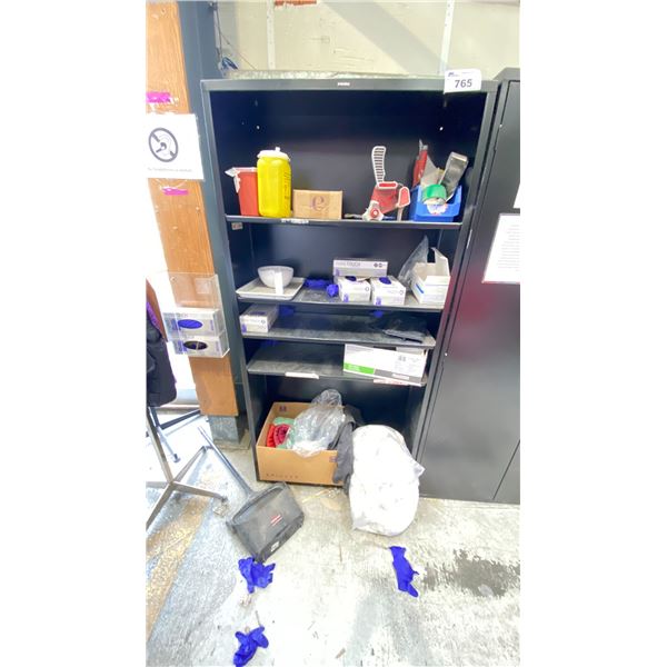 2 X 36" X 6' BLACK METAL SHELVING UNITS NO CONTENTS