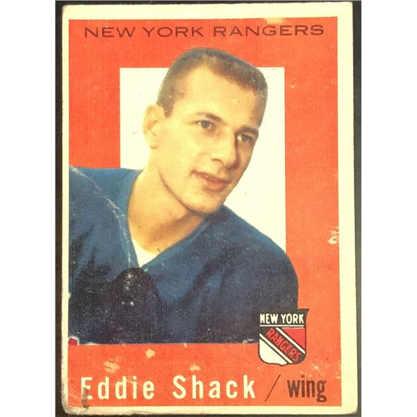1959-60 TOPPS EDDIE SHACK ROOKIE CARD