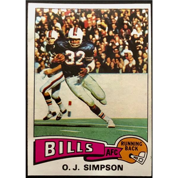 1975 TOPPS O.J. SIMPSON (HOF)