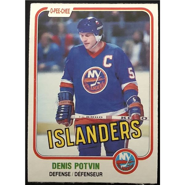 1981-82 O-PEE-CHEE DENIS POTVIN (HOF)