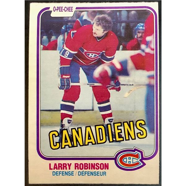 1981-82 O-PEE-CHEE LARRY ROBINSON (HOF)