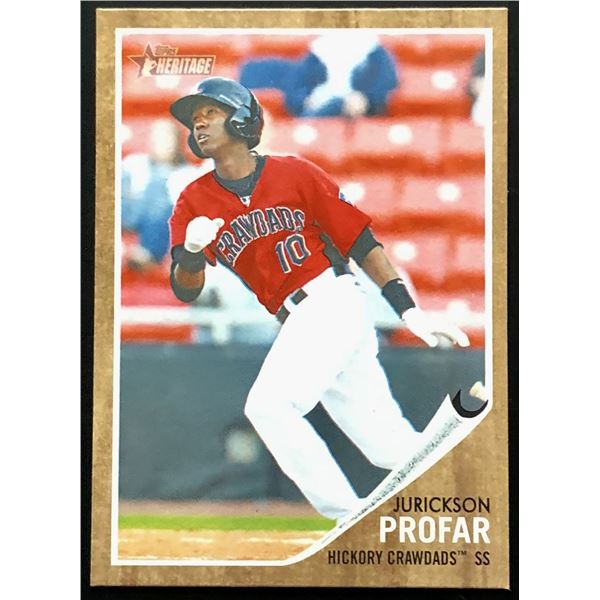 2012 TOPPS HERITAGE JURICKSON PROFAR ROOKIE CARD