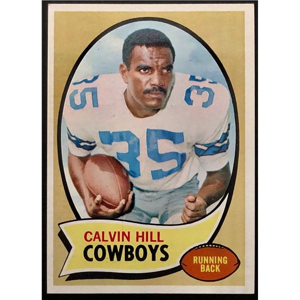 1970 TOPPS CALVIN HILL (HOF) ROOKIE CARD