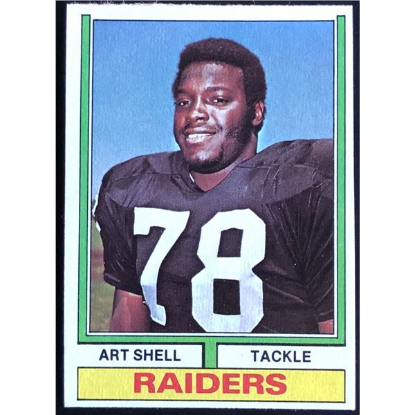 1974 TOPPS ART SHELL (HOF) ROOKIE CARD