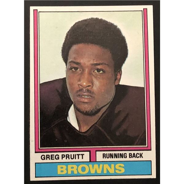 1974 TOPPS GREG PRUITT ROOKIE CARD