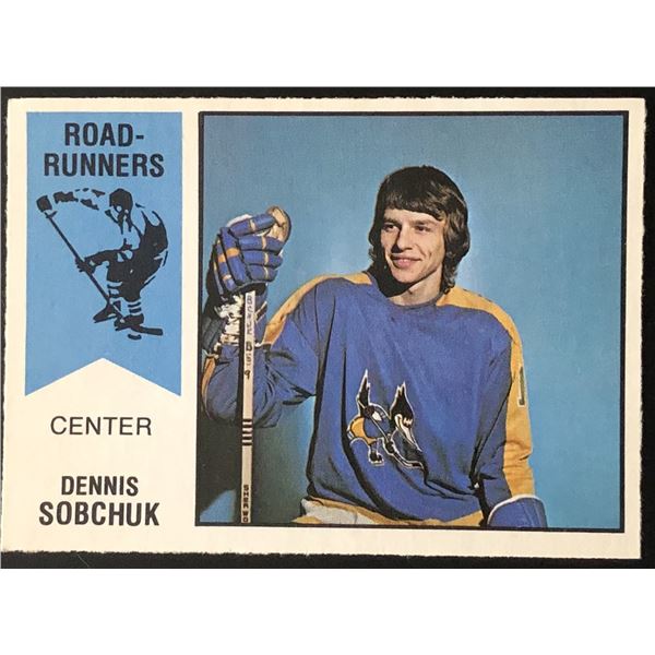 1974-75 O-PEE-CHEE WHA DENNIS SOBCHUK ROOKIE CARD