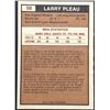 Image 2 : 1975-76 O-PEE-CHEE WHA LARRY PLEAU ROOKIE CARD
