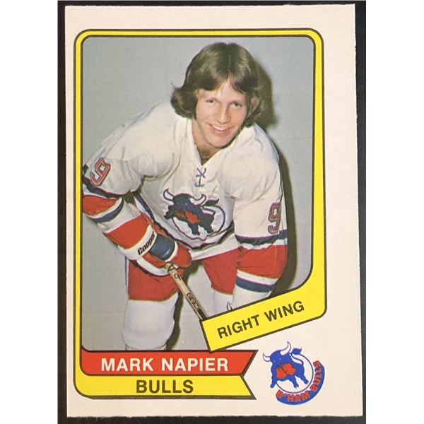 1976-77 O-PEE-CHEE WHA MARK NAPIER ROOKIE CARD