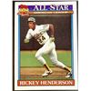 Image 1 : 1991 TOPPS RICKEY HENDERSON (HOF)