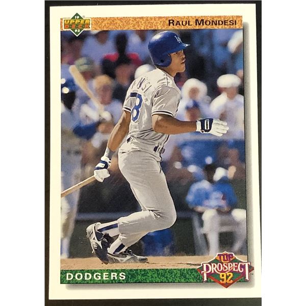 1992 UPPER DECK RAUL MONDESI ROOKIE CARD