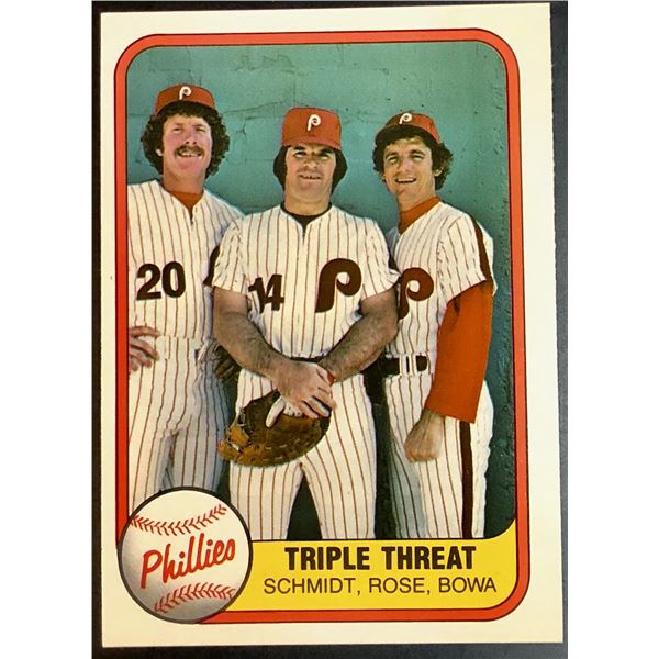 1981 FLEER PETE ROSE / MIKE SCHMIDT (HOF)