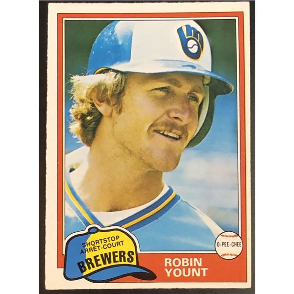 1981 O-PEE-CHEE ROBIN YOUNT (HOF)