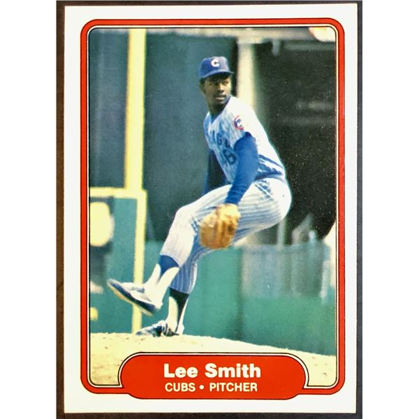 1982 FLEER LEE SMITH (HOF) ROOKIE CARD - ERROR VARIATION