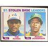 Image 1 : 1982 TOPPS RICKEY HENDERSON & TIM RAINES (HOF)