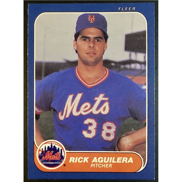 1986 FLEER RICK AGUILERA ROOKIE CARD
