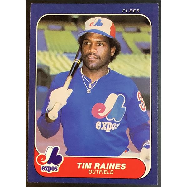 1986 FLEER TIM RAINES (HOF)