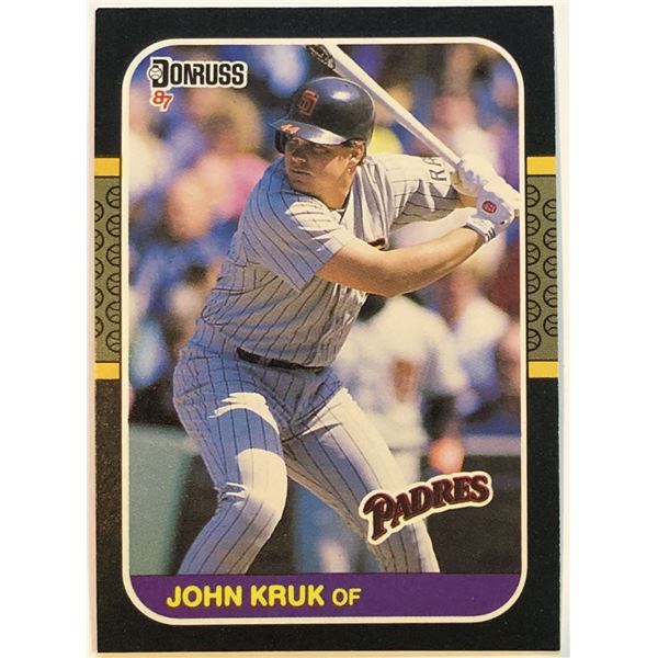 1987 DONRUSS JOHN KRUK ROOKIE CARD
