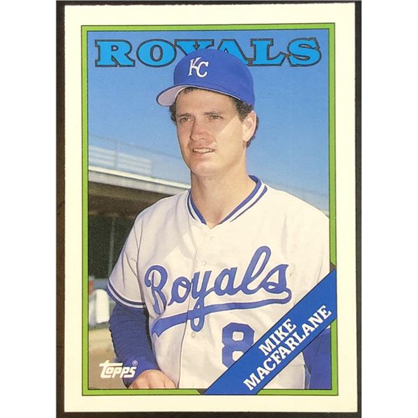 1988 TOPPS TRADED MIKE MacFARLANE ROOKIE CARD