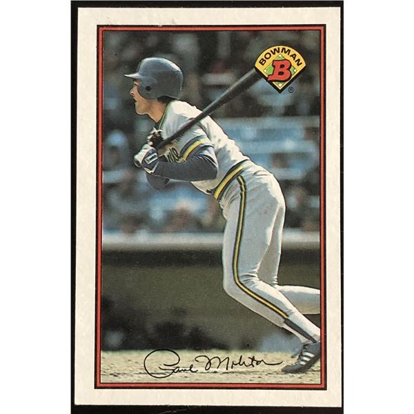 1989 BOWMAN PAUL MOLITOR (HOF)