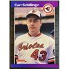 Image 1 : 1989 DONRUSS CURT SCHILLING ROOKIE CARD