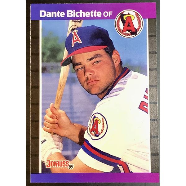 1989 DONRUSS DANTE BICHETTE ROOKIE CARD