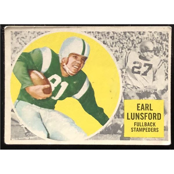 1960 TOPPS EARL LUNSFORD (HOF)