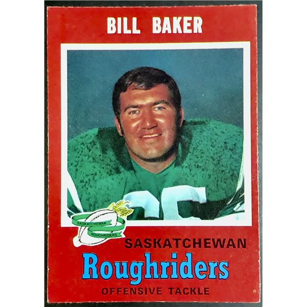 1971 O-PEE-CHEE BILL BAKER (HOF)
