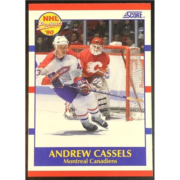 1990-91 SCORE ANDREW CASSELS ROOKIE CARD