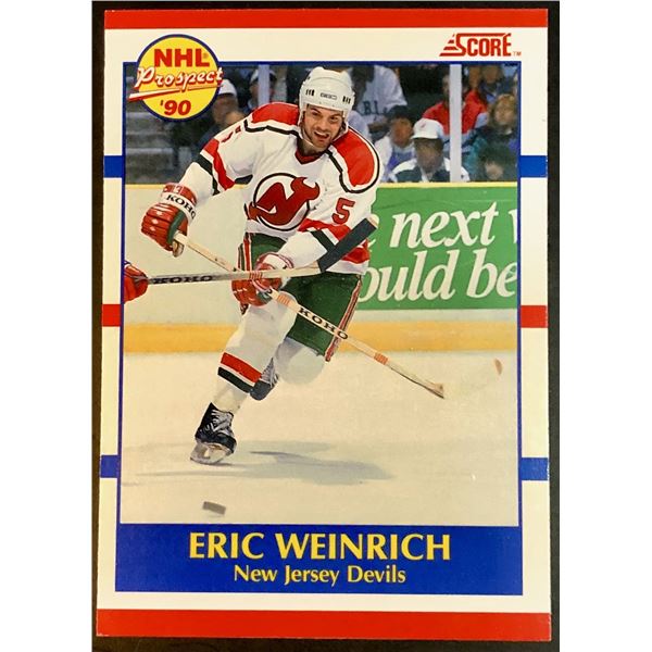 1990-91 SCORE ERIC WEINRICH ROOKIE CARD
