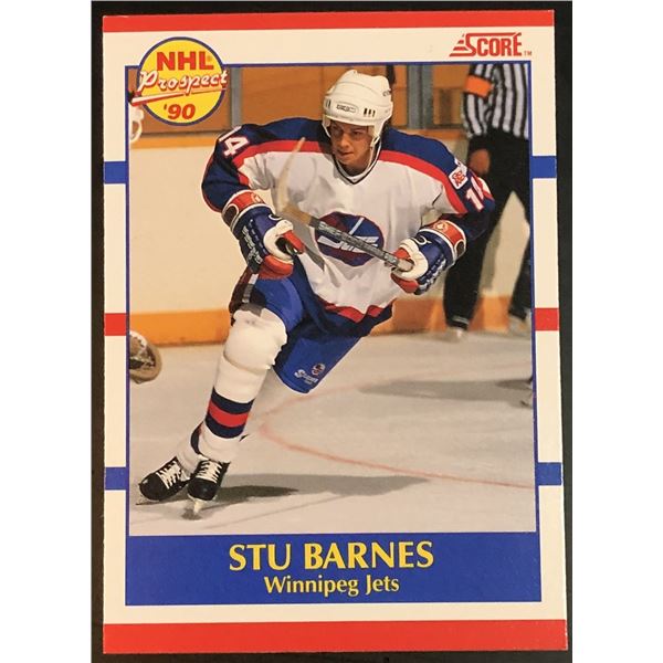 1990-91 SCORE STU BARNES ROOKIE CARD