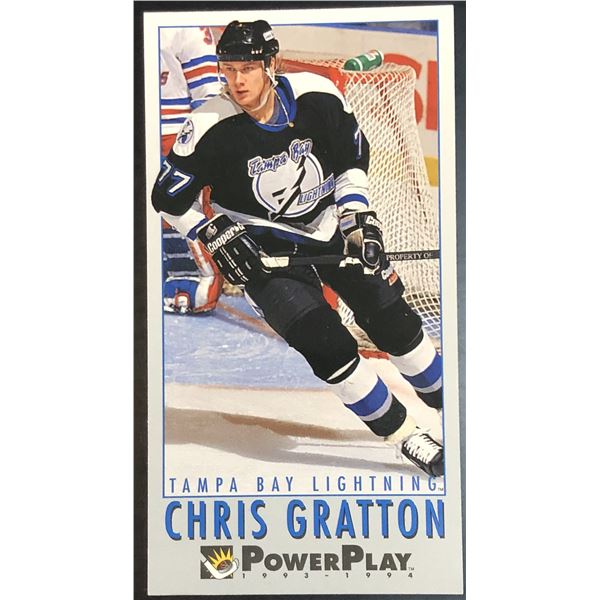 1993-94 FLEER POWERPLAY CHRIS GRATTON ROOKIE CARD