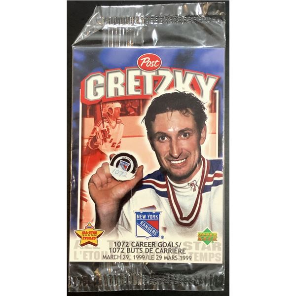 1999 POST CEREAL WAYNE GRETZKY (HOF) 1072 CAREER GOALS