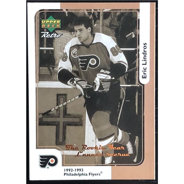 1999-2000 UPPER DECK RETRO ERIC LINDROS (HOF)